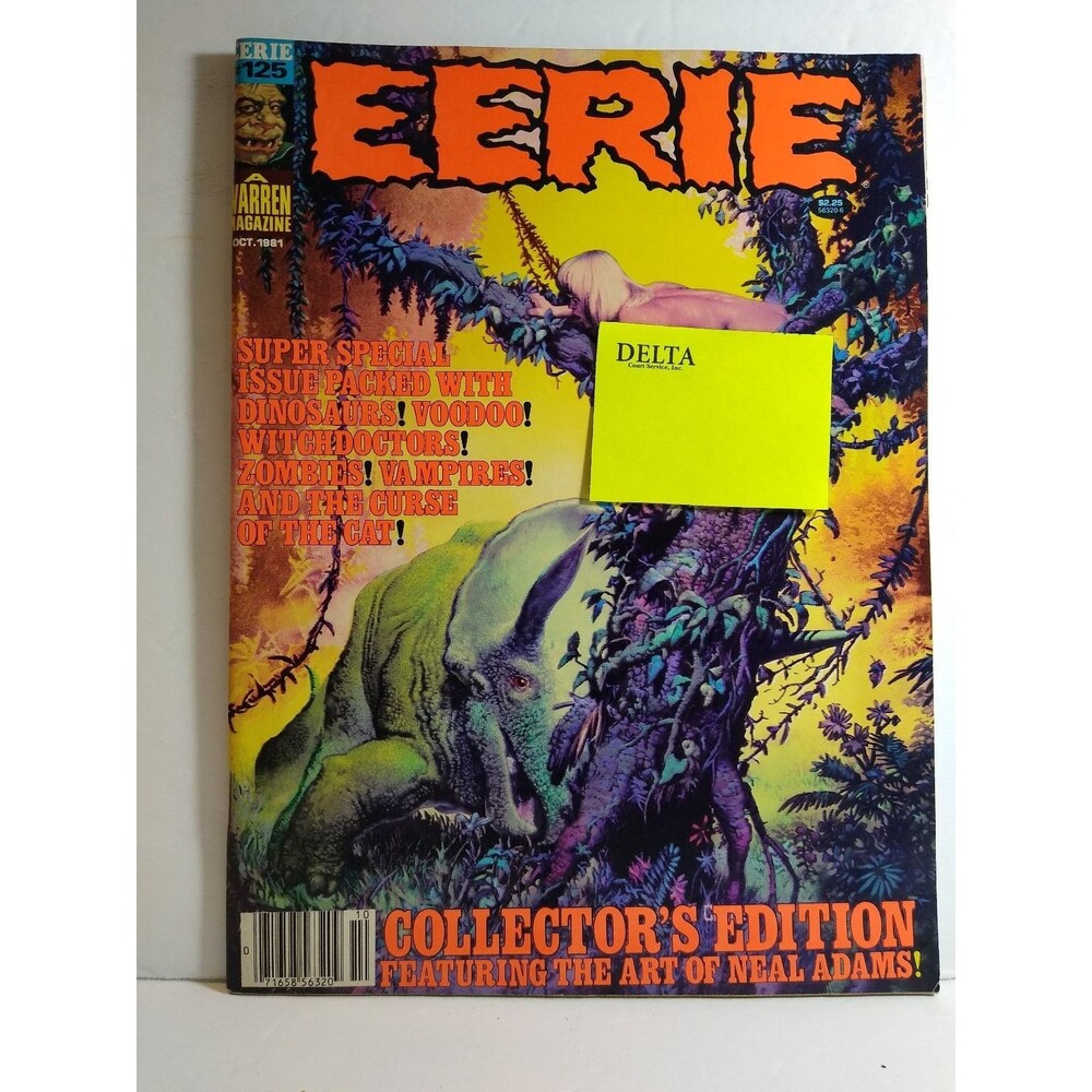 Eerie #125 October 1981 Warren Publishing Horror Magazine Neal Adams Art